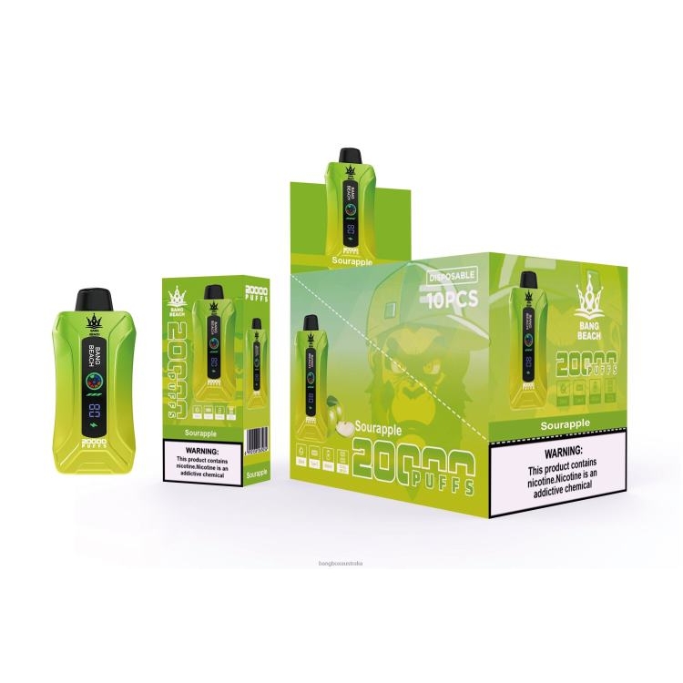 Bang Box Australia ZT4241 Sour Apple | Bang Beach 20000 Puffs Smart Screen Vape