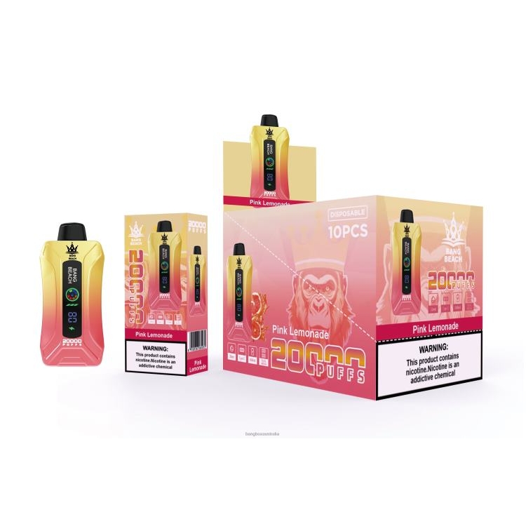 Bang Box Vape Price ZT4244 Pink Lemonade | Bang Beach 20000 Puffs Smart Screen Vape