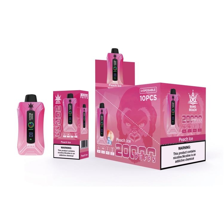 Bang Box Vape Price ZT4249 Peach Ice | Bang Beach 20000 Puffs Smart Screen Vape
