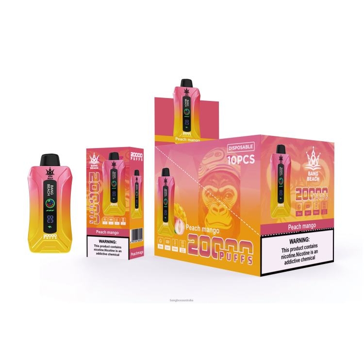Bang Box Vape ZT4242 Peach Mango | Bang Beach 20000 Puffs Smart Screen Vape
