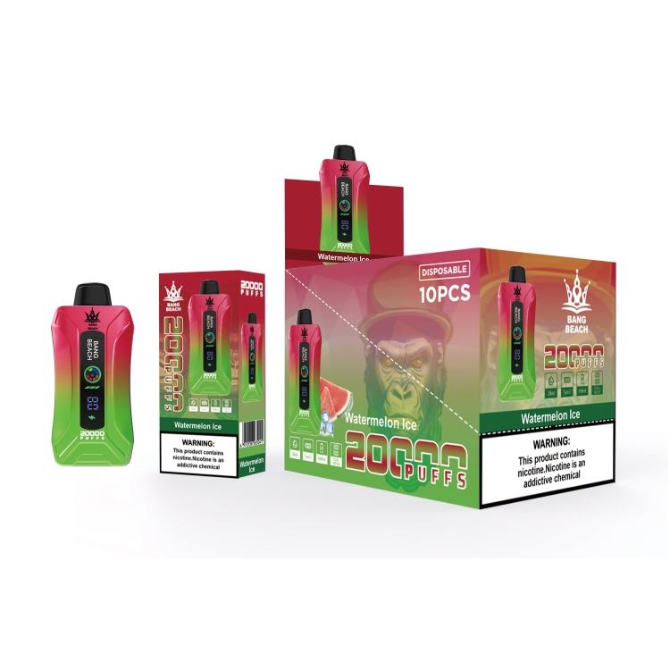 Bang Box Vape ZT4247 Watermelon Ice | Bang Beach 20000 Puffs Smart Screen Vape