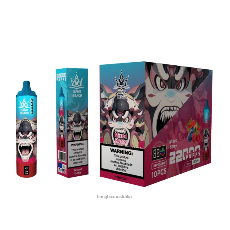 Bang Box Australia ZT42421 Mixed Berry | Bang Beach 22000 Puffs Smart Screen
