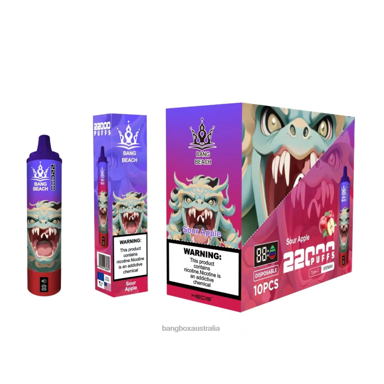 Bang Box Vape Review ZT42413 Sour Apple | Bang Beach 22000 Puffs Smart Screen
