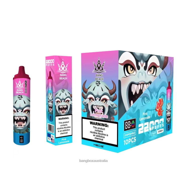 Bang Vapes Australia ZT42415 Pink Lemonade | Bang Beach 22000 Puffs Smart Screen