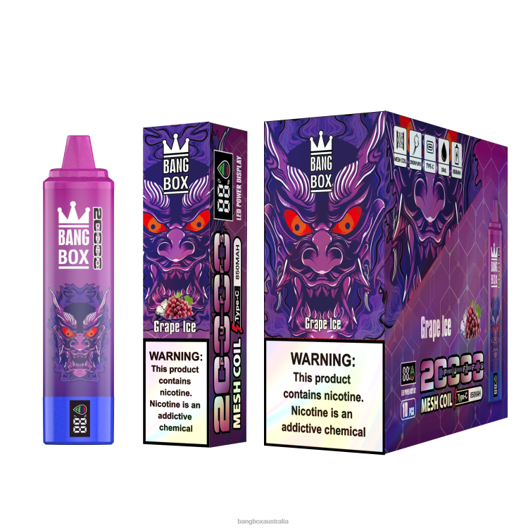 Bang Box Australia ZT42461 Grape Ice | Bang Box 20000 Puffs Smart Screen