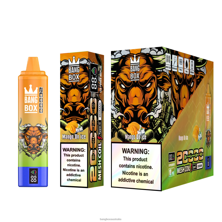 Bang Box Vape Price ZT42454 Mango On Ice | Bang Box 20000 Puffs Smart Screen