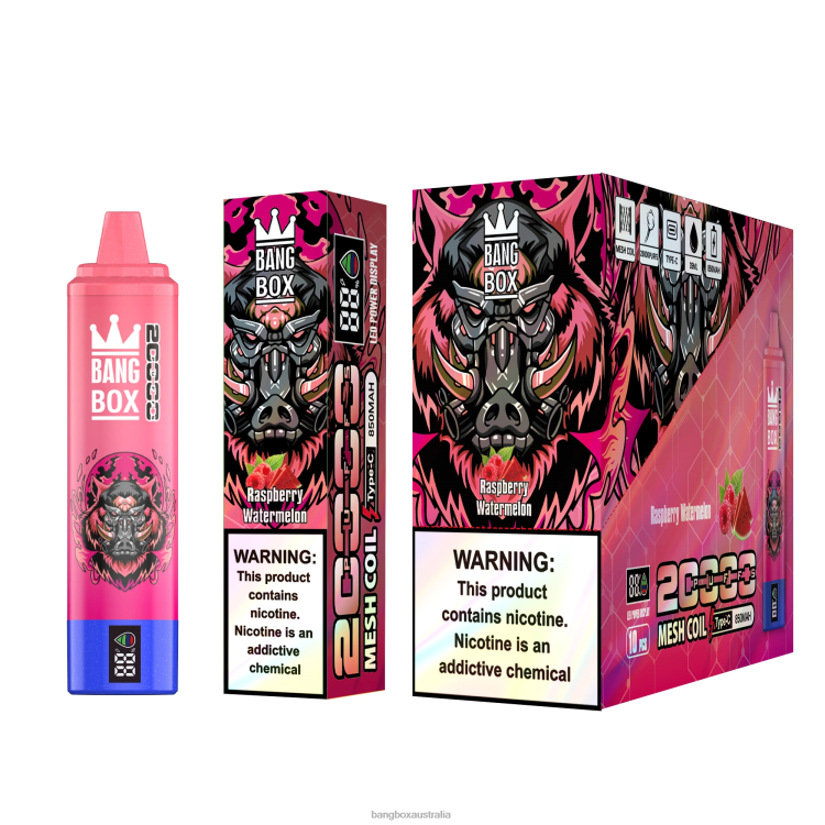 Bang Box Vape Review ZT42453 Raspberry Watermelon | Bang Box 20000 Puffs Smart Screen