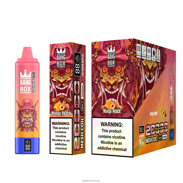 Bang Box Vape Review ZT42458 Mango Peach | Bang Box 20000 Puffs Smart Screen