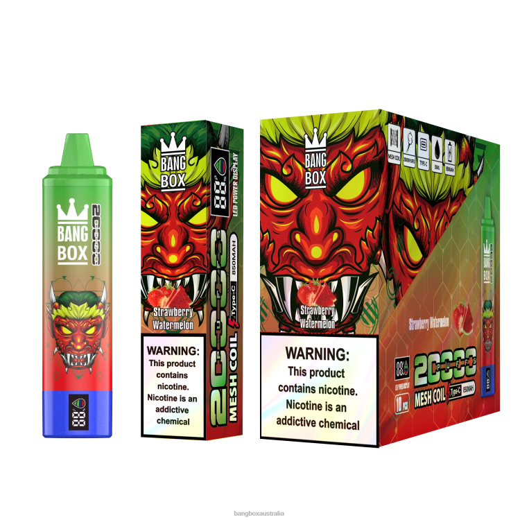Bang Box Vape ZT42452 Strawberry Watermelon | Bang Box 20000 Puffs Smart Screen