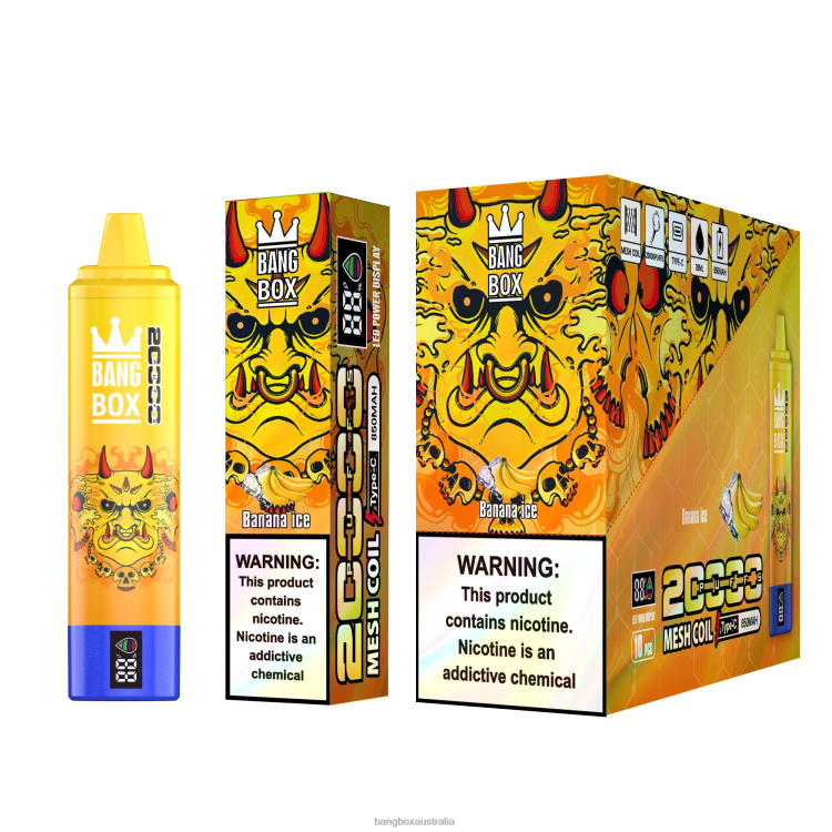 Bang Box Vape ZT42457 Banana Ice | Bang Box 20000 Puffs Smart Screen