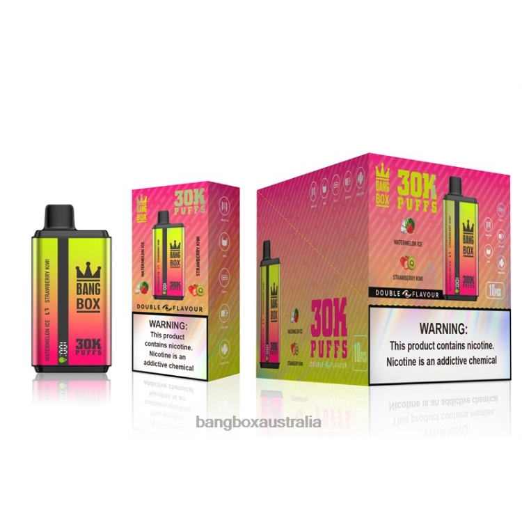 Bang Box Vape ZT42462 Watermelon Ice & Strawberry Kiwi | Bang Box 30000 Puffs Dual Flavors