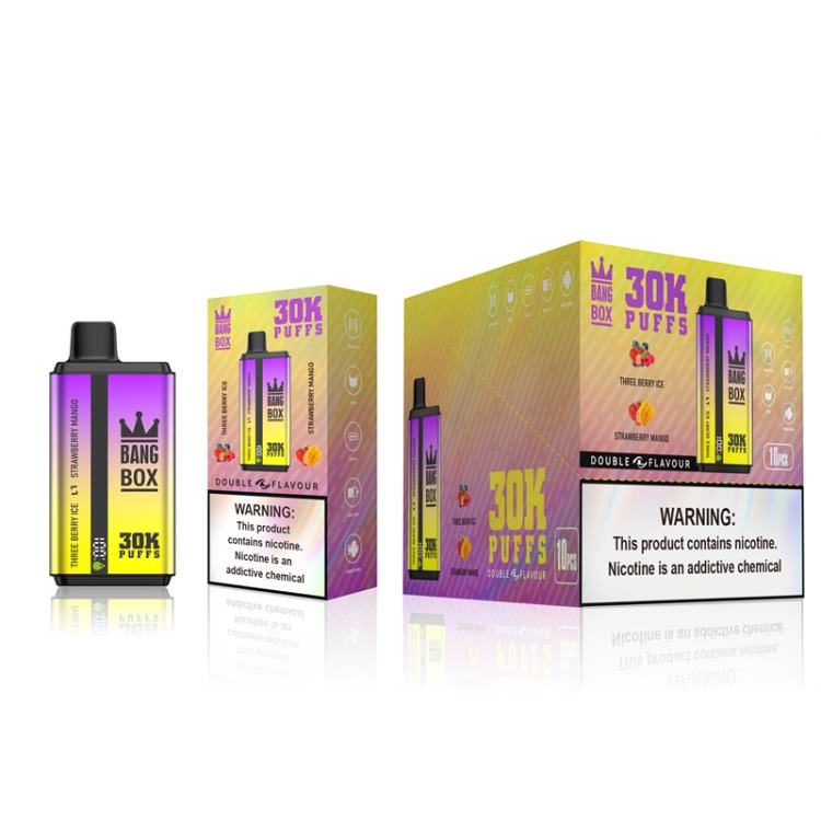 Bang Box Vape ZT42467 Three Berry Ice & Strawberry Mango | Bang Box 30000 Puffs Dual Flavors