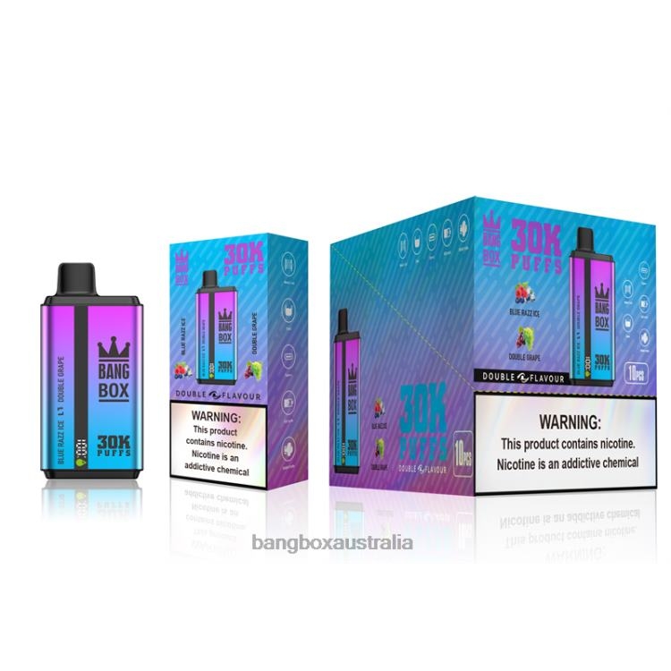 Bang Box Vape ZT42472 Blue Razz Ice & Double Grape | Bang Box 30000 Puffs Dual Flavors