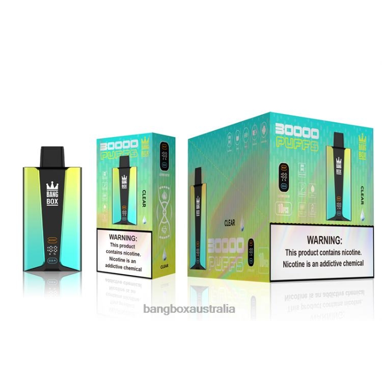 Bang Box Australia ZT42476 Clear | Bang Box 30000 Puffs Smart Screen