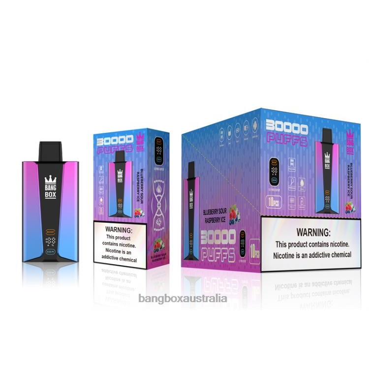 Bang Box Australia ZT42481 Blueberry Sour Raspberry Ice | Bang Box 30000 Puffs Smart Screen