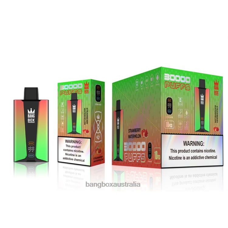 Bang Vapes Australia ZT42475 Strawberry Watermelon | Bang Box 30000 Puffs Smart Screen