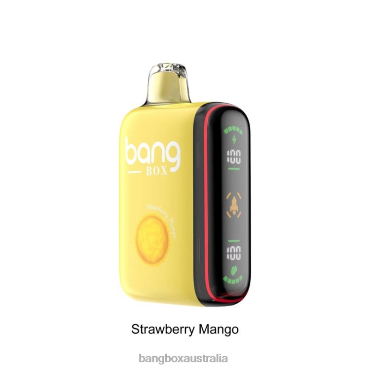 Bang Vapes Australia ZT42435 Strawberry Mango | Bang Box 9000-18000 Puffs Intelligent Power Display